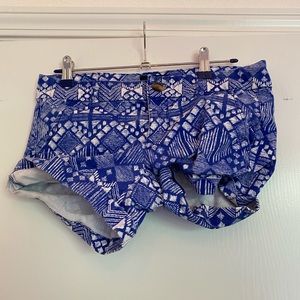 Hollister Shorts, color: blue and white, size 2